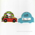 Cute Car Model Custom Paper Hang Tags for Kids Clothing